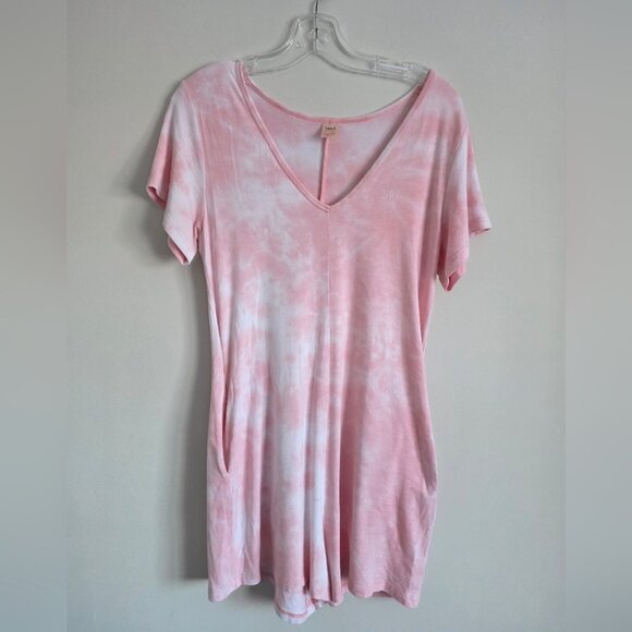 SMASH + TESS | The Sunday Shorty Bubblegum Tie Dye Romper Sz XS - Picture 2 of 7
